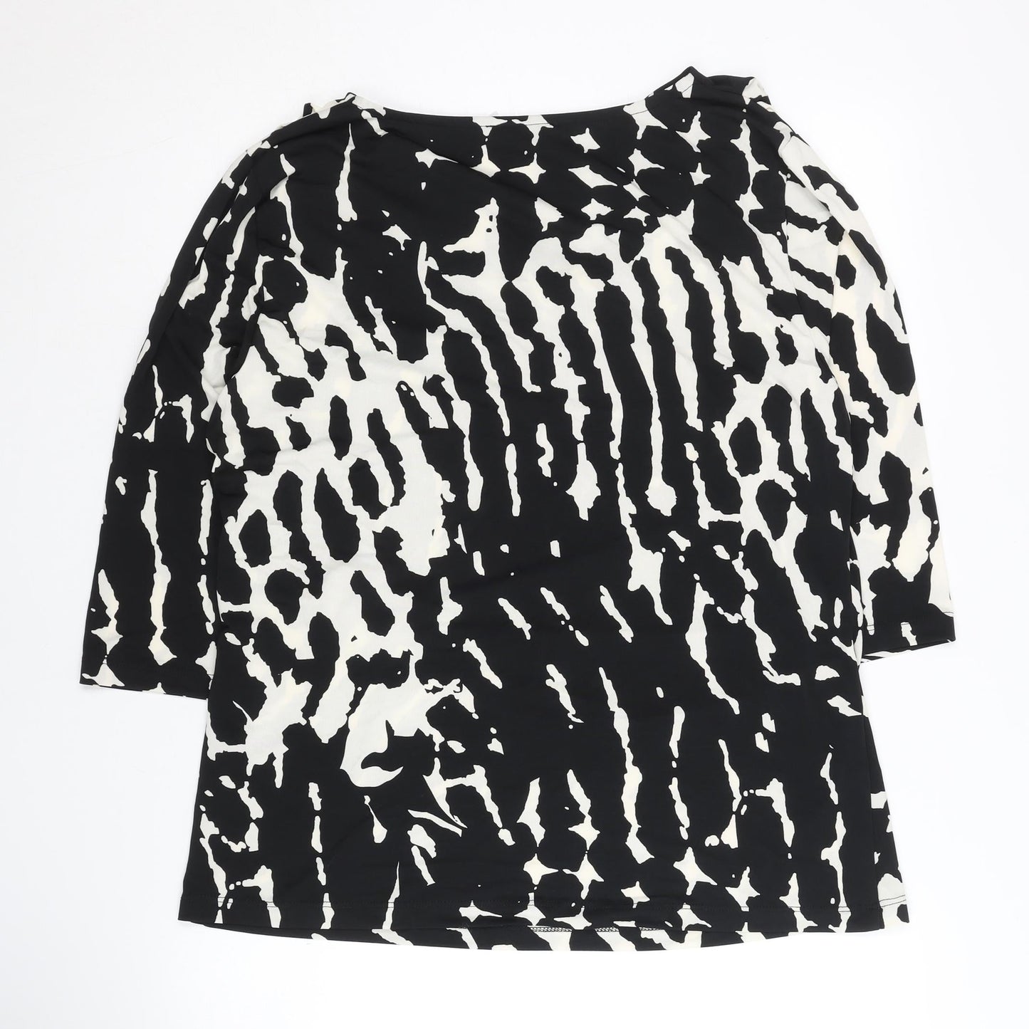 Nightingales Women's Black Cowl Neck Blouse Size 18