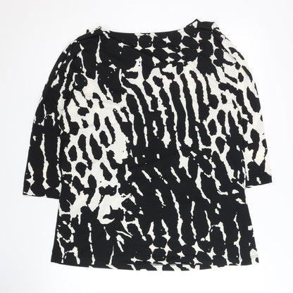 Nightingales Women's Black Cowl Neck Blouse Size 18