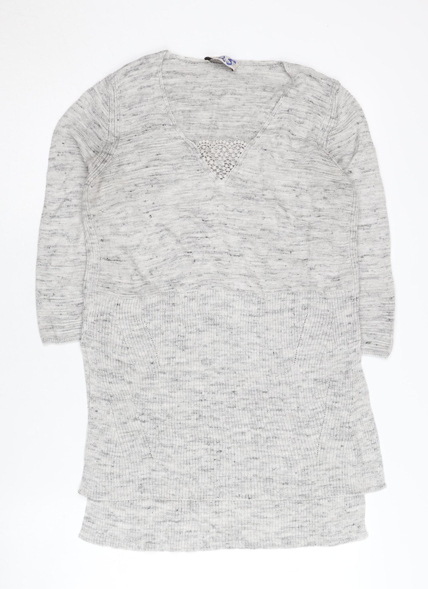 Womens UK Size 10 Marks and Spencer Grey Pullover Jumper