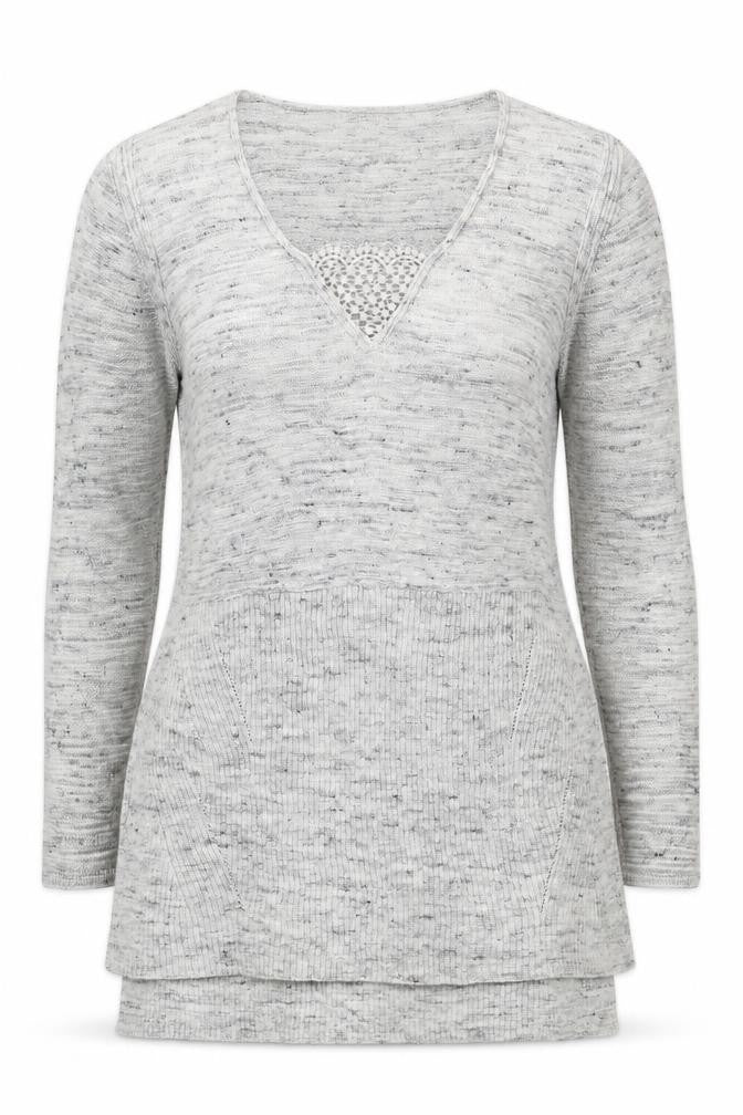 Womens UK Size 10 Marks and Spencer Grey Pullover Jumper