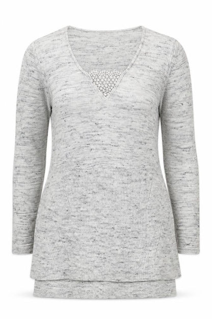 Womens UK Size 10 Marks and Spencer Grey Pullover Jumper