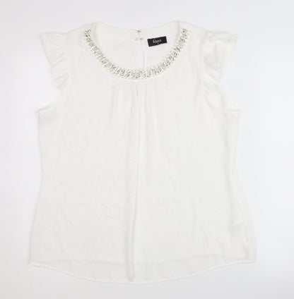 Womens UK Size 16 Klass White  Blouse