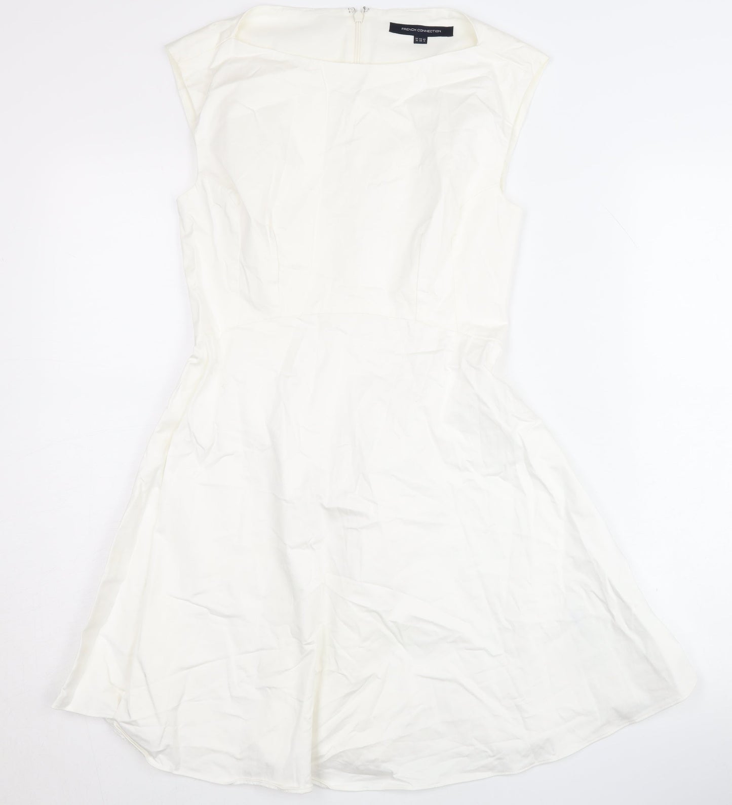 French Connection Women’s Ivory Sleeveless Dress UK 10