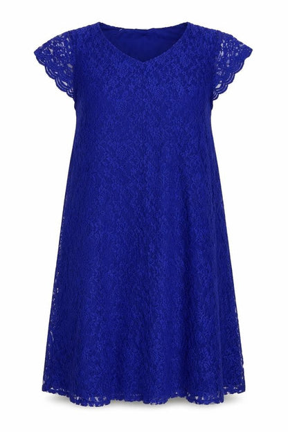 Julipa Plus Size Blue Lace Women's Dress