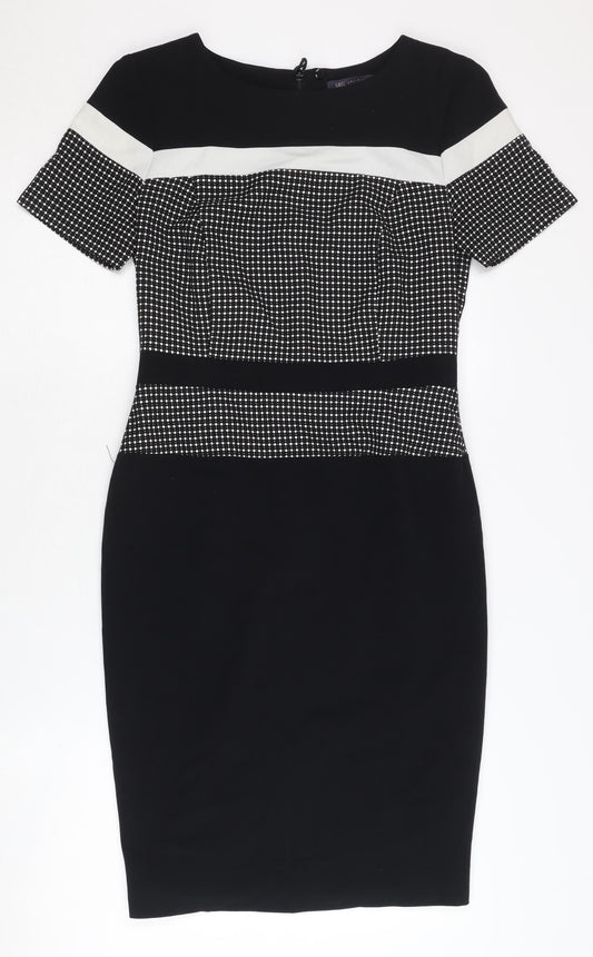 Marks and Spencer Women's Black Sheath Dress, Size 8