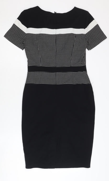 Marks and Spencer Women's Black Sheath Dress, Size 8