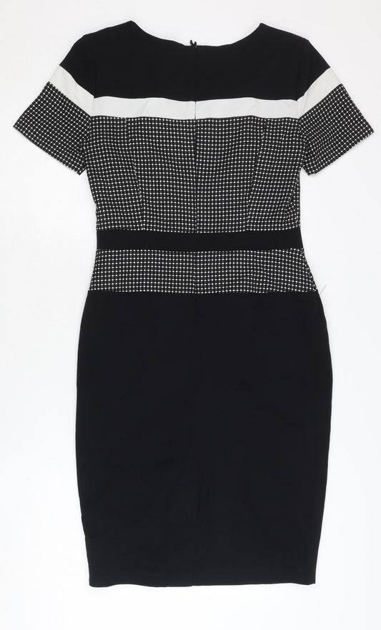 Marks and Spencer Women's Black Sheath Dress, Size 8
