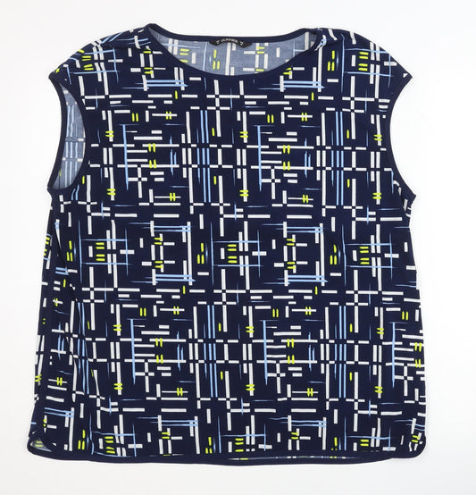 Dunnes Women's Geometric Print Tank Top Size 20