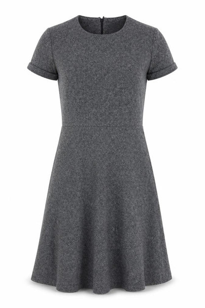 Massimo Dutti Women's Grey A-Line Dress Size 8