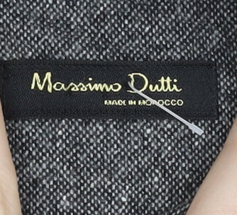 Massimo Dutti Women's Grey A-Line Dress Size 8