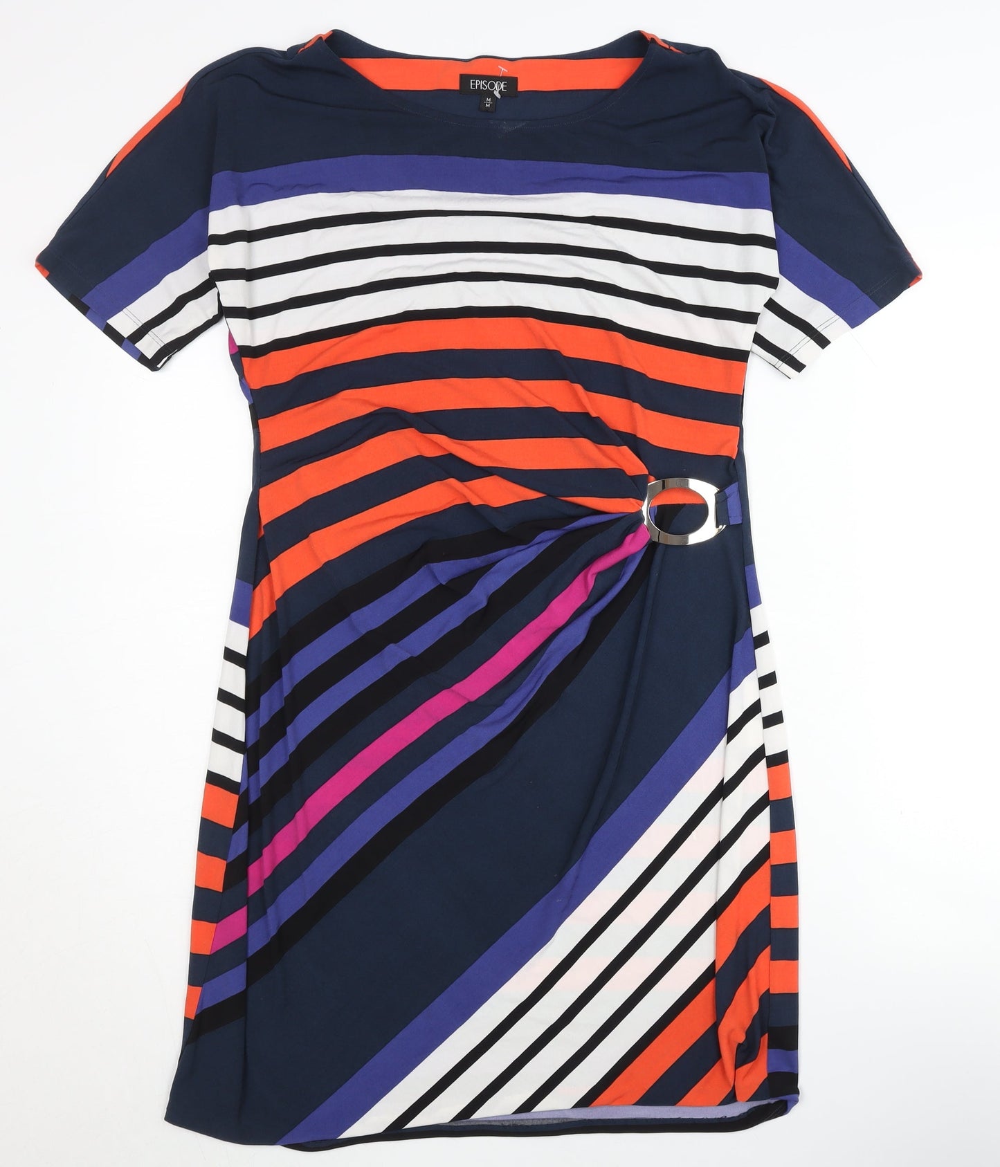 Episode Women's Multicoloured Striped Shift Dress M