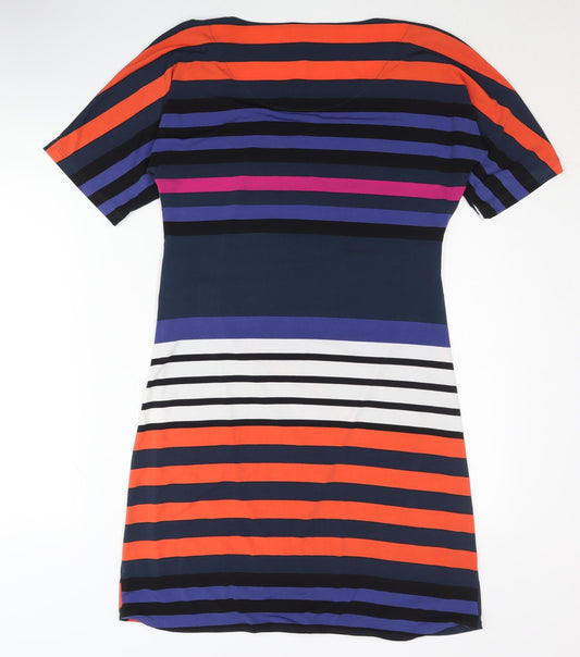 Episode Women's Multicoloured Striped Shift Dress M