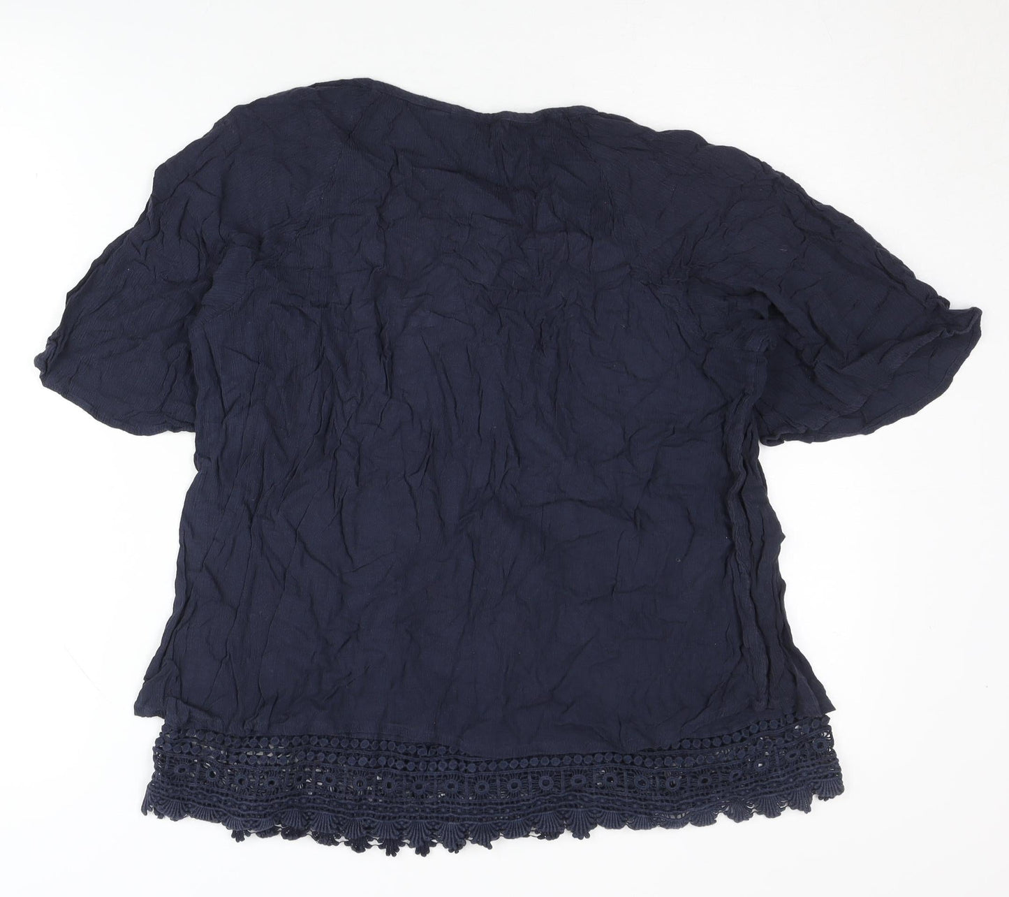 Womens UK Size 12 Fat Face Blue  Blouse