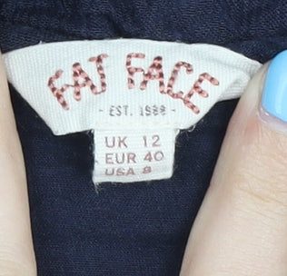 Womens UK Size 12 Fat Face Blue  Blouse