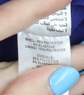 Little Mistress Blue Bodycon Dress, UK 14, Party Style