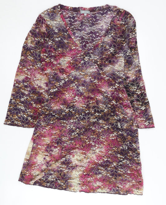 Marks and Spencer Women’s Multicoloured V-Neck Dress
