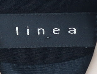 Linea Women's Black Sleeveless Sheath Dress Size 14