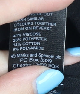 Marks and Spencer Black Lace Playsuit Size 8 Women