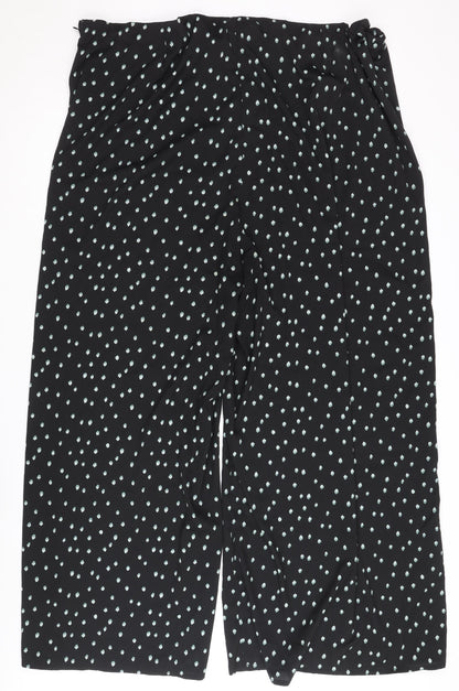 Womens UK Size 28 Capsule  Casual Black Trousers