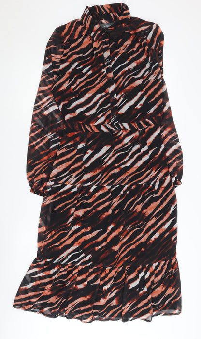 SOSANDAR Women's Multicoloured Shirt Dress Size 10