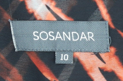 SOSANDAR Women's Multicoloured Shirt Dress Size 10