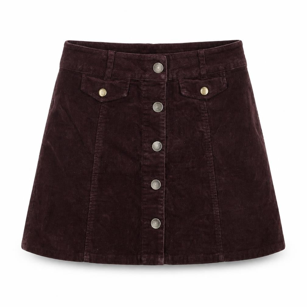 Forever 21 Women's S Short Corduroy Mini Skirt