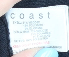 Womens UK Size XS Coast Black Pullover Jumper