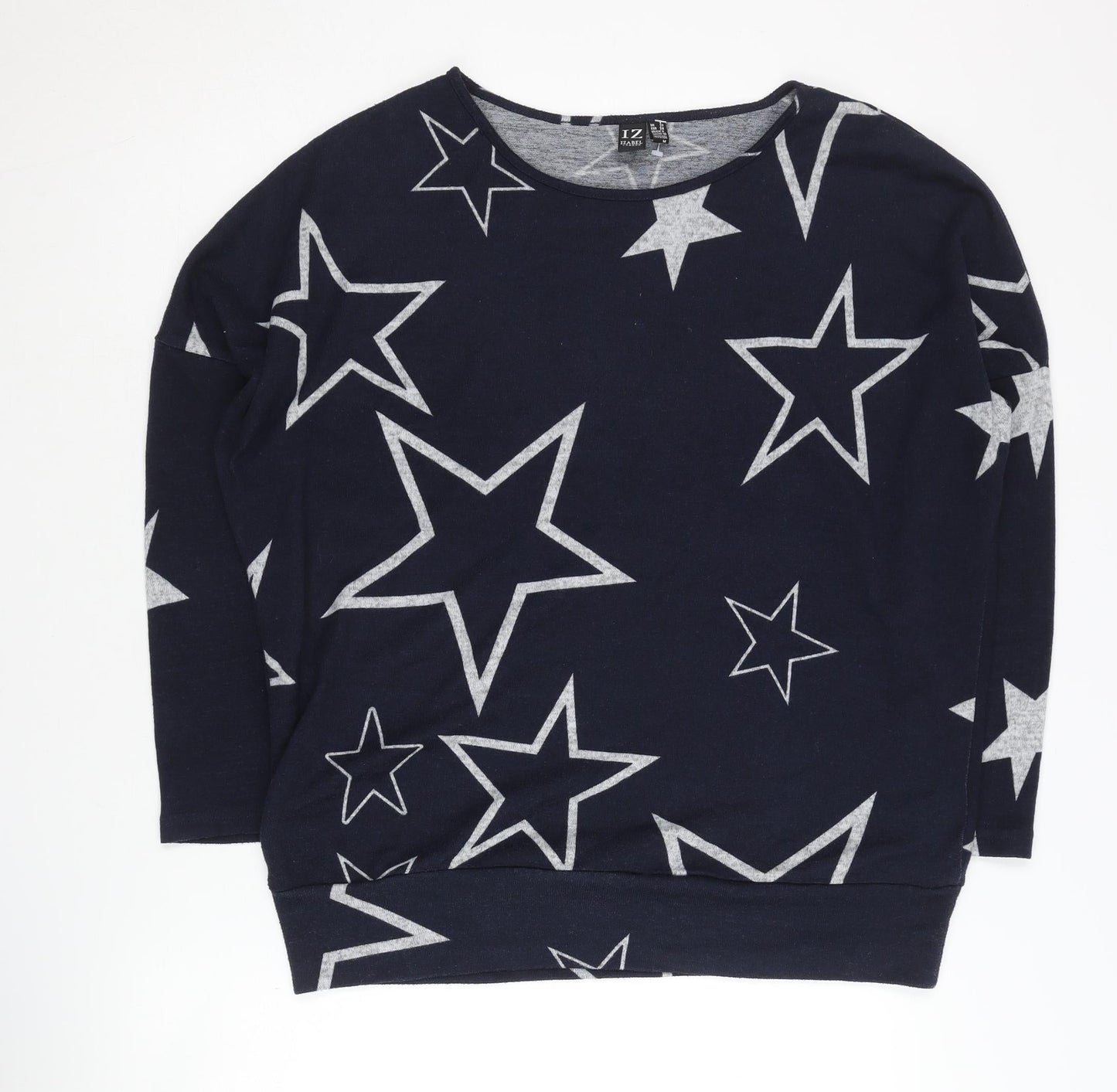 Womens UK Size 10 Izabel London Blue Pullover Jumper