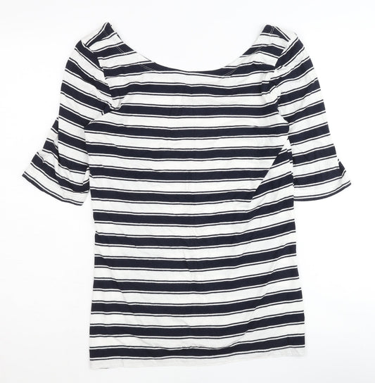 Banana Republic Women's Multicoloured Striped T-Shirt M