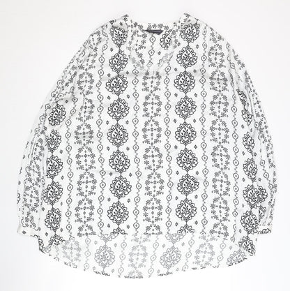 Womens UK Size 18 Marks and Spencer White  Blouse