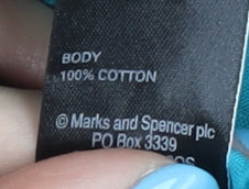 Marks and Spencer Women's Blue A-Line Long Skirt, Size 14