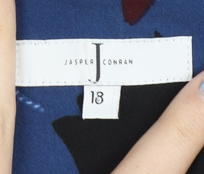 Jasper Conran Women's Multicoloured Floral Blouse Size 18