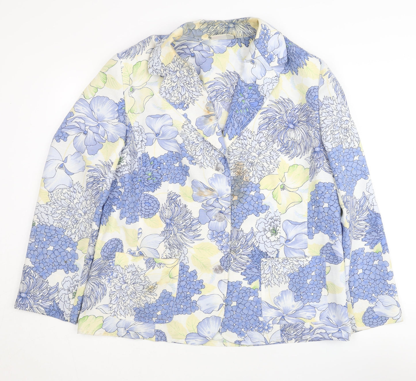 Oscar B Women's Multicoloured Floral Blazer Size 16