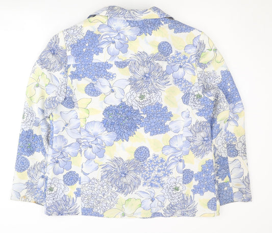 Oscar B Women's Multicoloured Floral Blazer Size 16