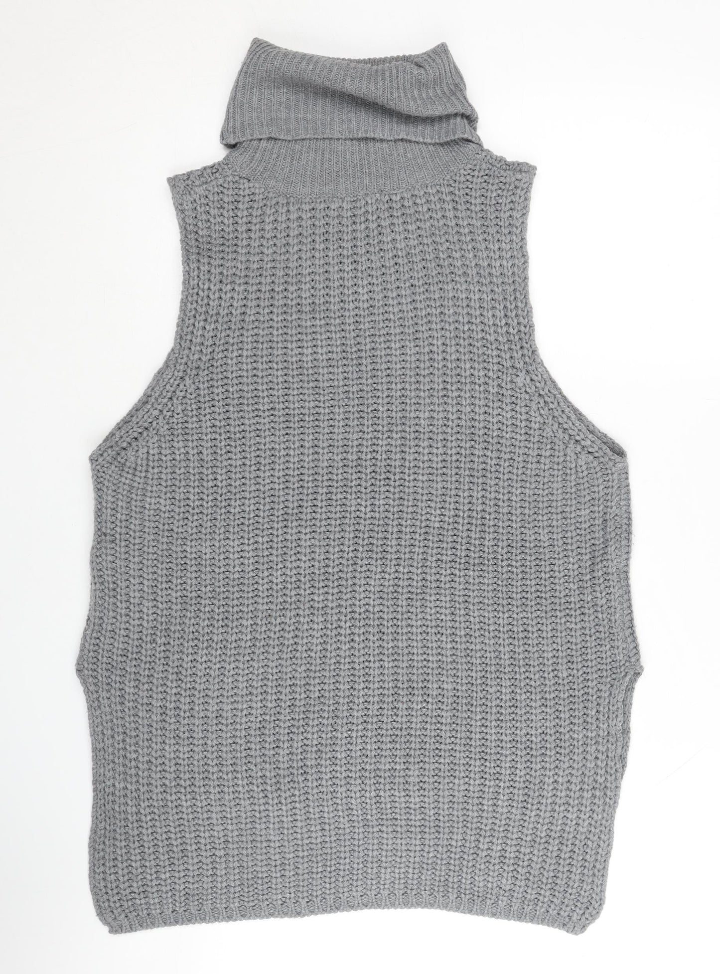 Womens UK Size XS Brave Soul Grey Vest Jumper