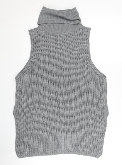 Womens UK Size XS Brave Soul Grey Vest Jumper