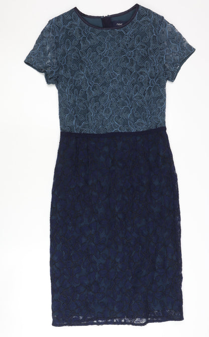 Next Women's Blue Floral Dress Size 10
