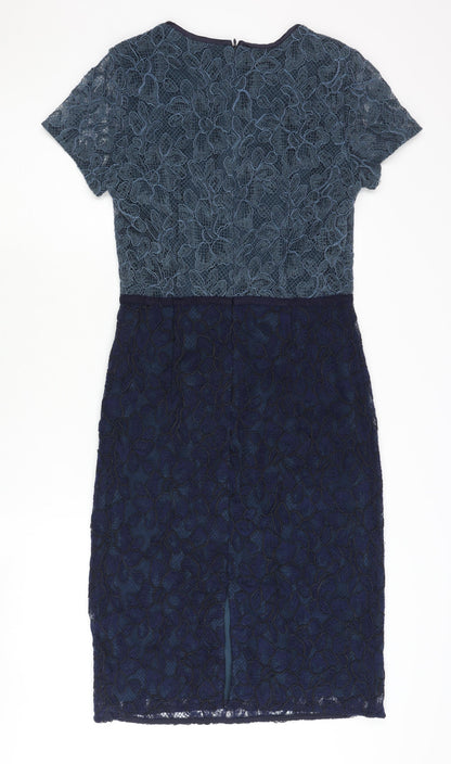 Next Women's Blue Floral Dress Size 10