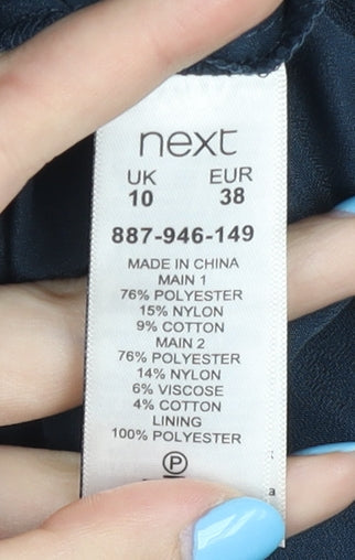 Next Women's Blue Floral Dress Size 10