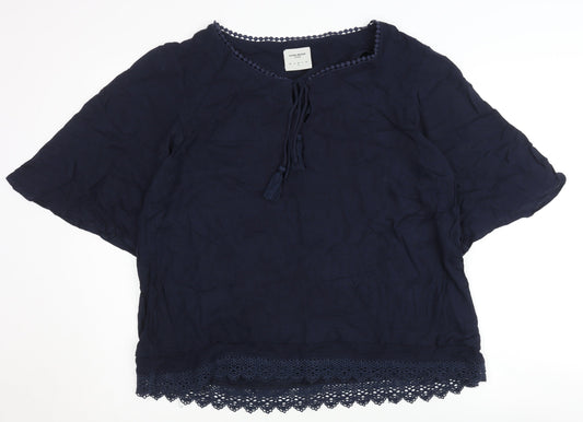 Womens UK Size M VERO MODA Blue  Blouse