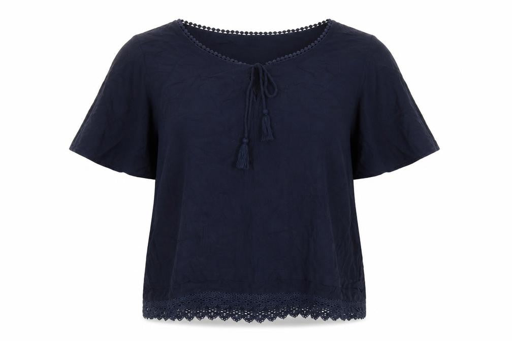 Womens UK Size M VERO MODA Blue  Blouse
