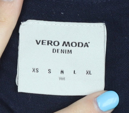Womens UK Size M VERO MODA Blue  Blouse