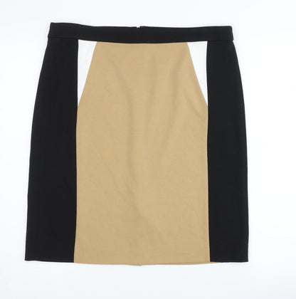 Episode Women's Beige & Black Pencil Skirt, Size 16