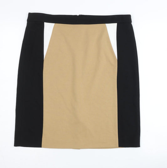Episode Women's Beige & Black Pencil Skirt, Size 16