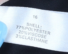 Episode Women's Beige & Black Pencil Skirt, Size 16