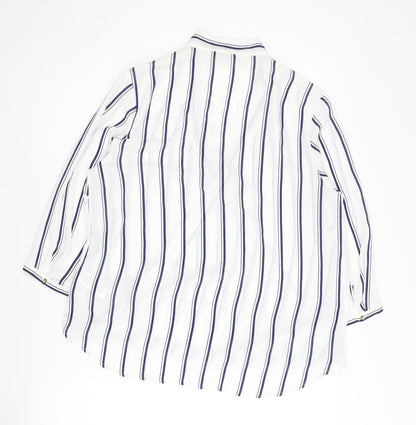 Womens UK Size 12 Marks and Spencer White Wrap Blouse