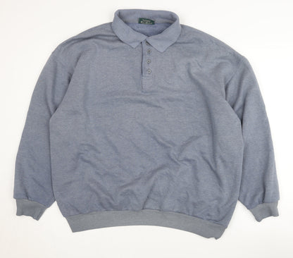 Modern Basics Men’s Grey Henley Sweatshirt L