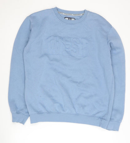 Mens UK Size L North West Blue Pullover Sweatshirt