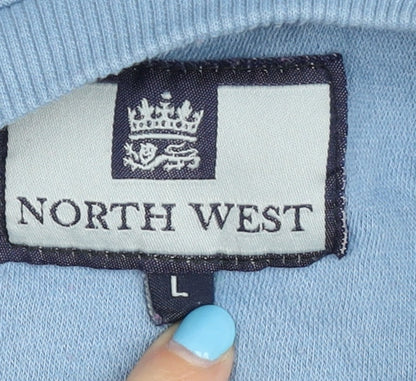 Mens UK Size L North West Blue Pullover Sweatshirt
