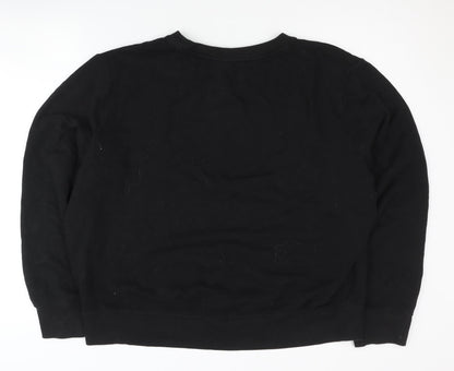 Womens UK Size XL Calvin Klein Black Pullover Sweatshirt